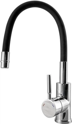 Кухонна мийка Kernau KGS A 4560 1B1D Graphite з краном KWT 29 Elastic Black - зображення 2