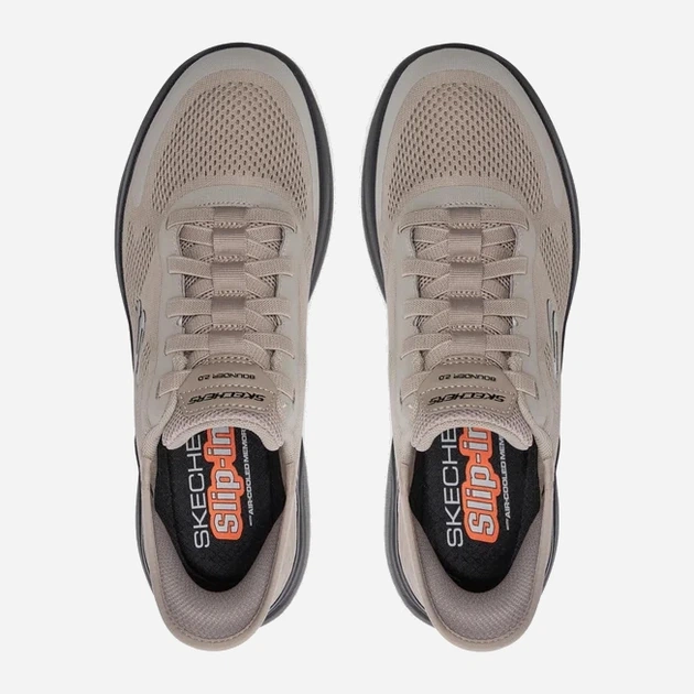 Чоловічі кросівки Skechers Bounder 2.0 Emerged 232459-TPBK 46 Сірі (197627110806) - зображення 5