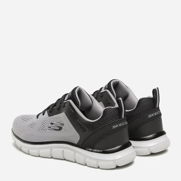 Buty sportowe męskie Skechers Track Broader 232698-GYBK 48.5 Szare (196989446110) - obraz 4