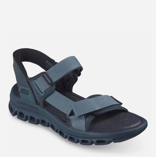 Чоловічі сандалії Skechers Glide Step Sandal Dovah 233382-BLU 40 Сині (199025989770) - зображення 2
