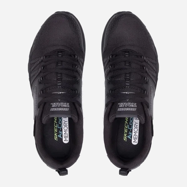 Buty trekingowe męskie skórzane Skechers Escape Plan 51591-BBK 45.5 Czarne (192283736292) - obraz 6