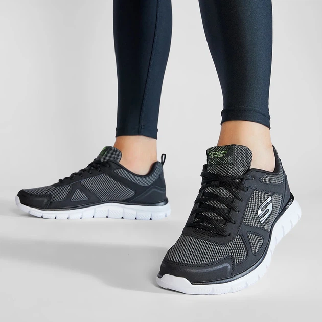 Buty sportowe męskie skórzane Skechers Track Bucolo 52630-BKW 45 Czarne (190872054161) - obraz 2
