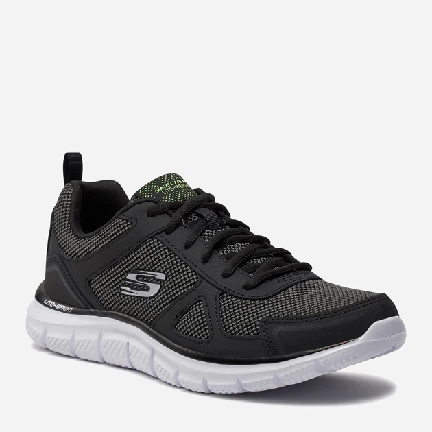 Buty sportowe męskie skórzane Skechers Track Bucolo 52630-BKW 45 Czarne (190872054161) - obraz 3