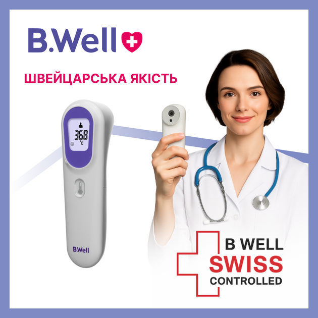Безконтактний інфрачервоний термометр B.Well TH-7000 - изображение 4