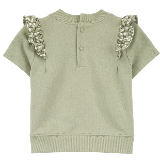 Комплект Carter's 3в1 боді, футболка, шорти для дівчинки 81-86 см (1S537010_24M) - зображення 2