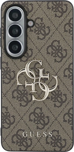 Etui plecki Guess 4G Big Metal Logo do Samsung Galaxy S26 Brown (3666339613723) - obraz 3