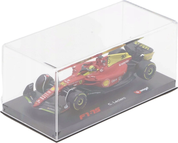Metalowy model samochodu Bburago Ferrari Racing F1-75 Italy 1:43 36831 (4893993015382) - obraz 2