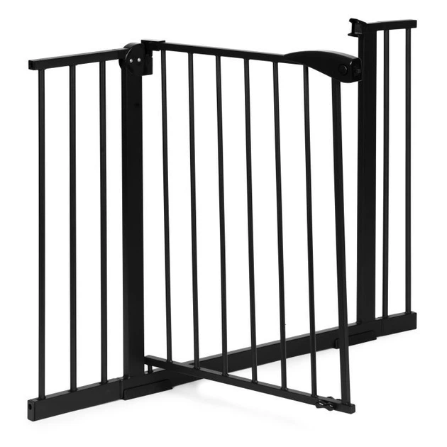 Bramka zabezpieczająca EcoToys Barierka na schody i drzwi 74-105 cm  SG-012-BC Czarna (5905817006410) - obraz 3