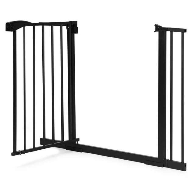 Bramka zabezpieczająca EcoToys Barierka na schody i drzwi 74-105 cm  SG-012-BC Czarna (5905817006410) - obraz 4