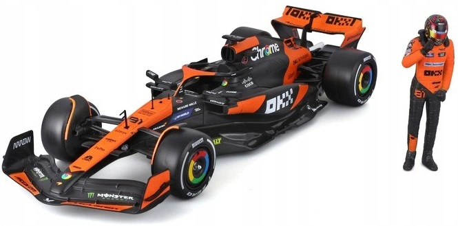 Металева модель автомобіля Bburago F1 McLaren MCL38 Oscar Piastri 1:24 28040_81 (4893993018017) - зображення 2