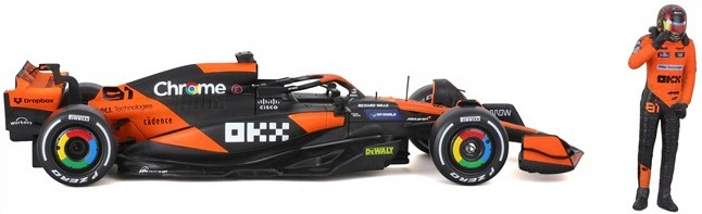 Металева модель автомобіля Bburago F1 McLaren MCL38 Oscar Piastri 1:24 28040_81 (4893993018017) - зображення 3