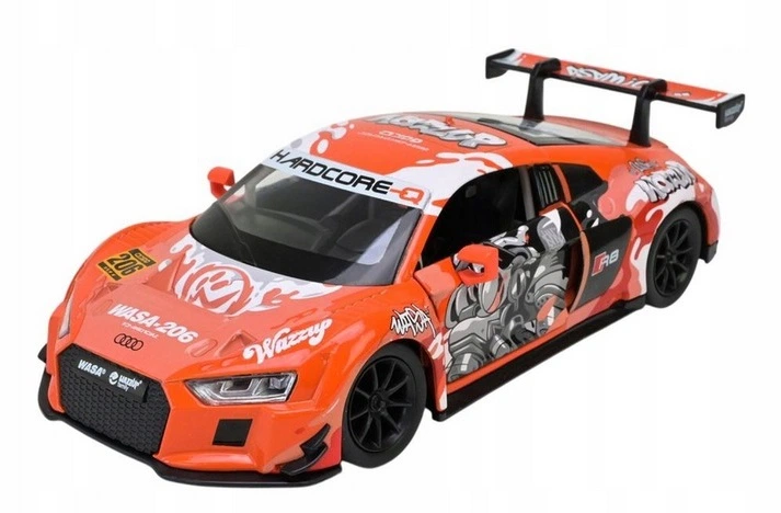 Металева модель автомобіля MSZ Audi R8 LMS 1:24 Помаранчевий 68291A (4895263400584) - зображення 2