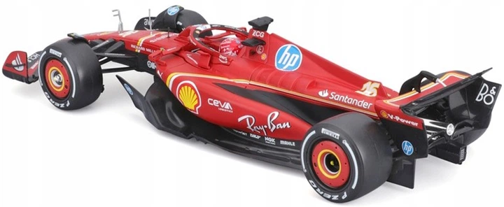 Металева модель автомобіля Bburago Ferrari Formula SF-24 C. Leclerc 1:24 26821_16 (4893993268214) - зображення 2