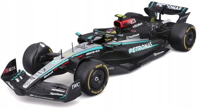 Металева модель автомобіля Bburago Formula Mercedes AMG L. Hamilton 1:24 28063_44 (4893993280636) - зображення 2