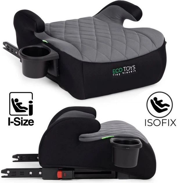 Автокрісло EcoToys ISOFIX сидіння для дітей i-SIZE зріст 125-150 см з підсклянником RDCF04-ISO (5905817007967)  - зображення 7