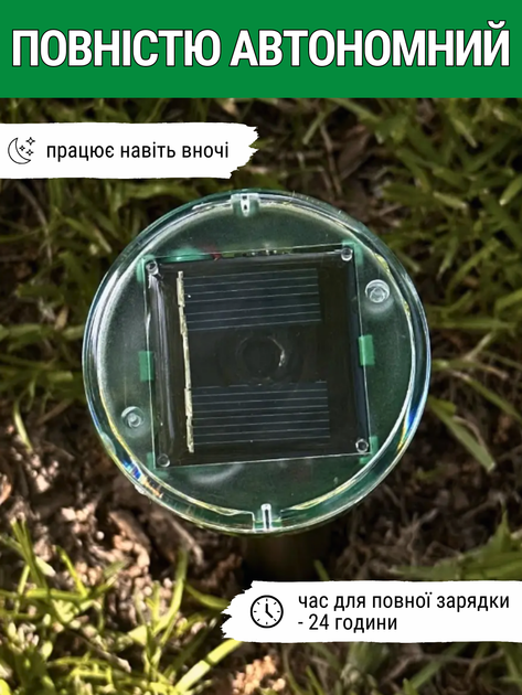 Отпугиватель кротов мышей крыс грызунов ультразвуковой прибор на солнечной батарее биоакустический вибрационный аппарат против вредителей для животных кротопуг мышеотпугиватель автономный на дачу участок огород сад водонепроницаемый 2 шт Hechpro АН1SKW - Фото 9 Отпугиватель кротов мышей крыс грызунов ультразвуковой прибор на солнечной батарее биоакустический вибрационный аппарат против вредителей для животных кротопуг мышеотпугиватель автономный на дачу участок огород сад водонепроницаемый 2 шт Hechpro АН1SKW - изображение 9