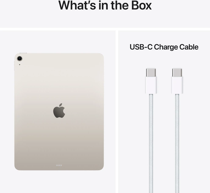 Планшет Apple iPad Air 13" M4 2026 Wi-Fi 128GB Starlight (MH5Q4TY/A) - зображення 10