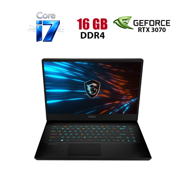 Ігровий ноутбук MSI GP66 Leopard 10UG-296NE / 15,6" (1920x1080) IPS / Intel Core i7-10750H (6 (12) ядер по 2,6 - 5,0 ГГц) / 16 ГБ DDR4 / 240 ГБ SSD / nVidia GeForce RTX 3070, 8 ГБ GDDR6, 256-біт / WebCam б/в - Фото 1 Ігровий ноутбук MSI GP66 Leopard 10UG-296NE / 15,6" (1920x1080) IPS / Intel Core i7-10750H (6 (12) ядер по 2,6 - 5,0 ГГц) / 16 ГБ DDR4 / 240 ГБ SSD / nVidia GeForce RTX 3070, 8 ГБ GDDR6, 256-біт / WebCam б/в - зображення 1