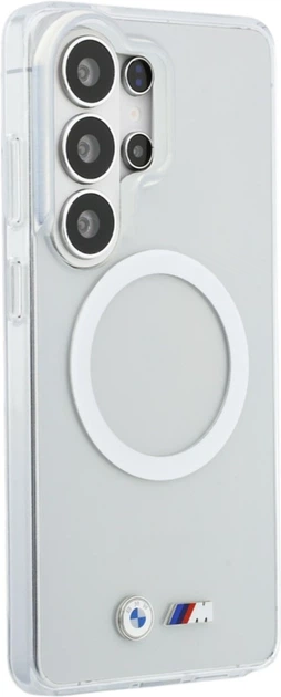 Etui BMW IML Shockproof Metal Logo MagSafe do Samsung Galaxy S26 Ultra Transparent (BMHMS26L25HSMLKT) - obraz 4