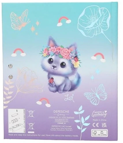 Щоденник із кодовим замком Depesche Ylvi з мелодією та підсвіткою 13440A (4010070698843) - зображення 5