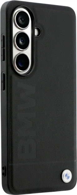 Etui BMW IML Leather Hot Stamp MagSafe do Samsung Galaxy S26+ Black (BMHMS26M25SLLBK) - obraz 4