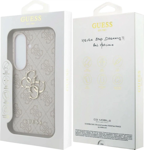 Панель Guess 4G Big Metal Logo для Samsung Galaxy S26 Plus Pink (3666339613761) - зображення 8