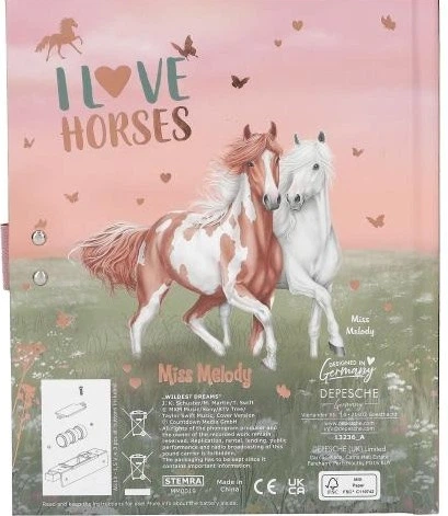 Щоденник із кодовим замком Depesche Miss Melody з мелодією Wildest Dreams 13236A (4010070690878) - зображення 3