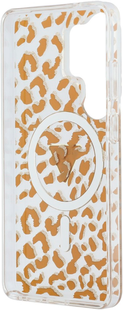 Etui Guess IML Leopard Print Triangle MagSafe do Samsung Galaxy S26 Ultra Bronze (3666339613914) - obraz 7