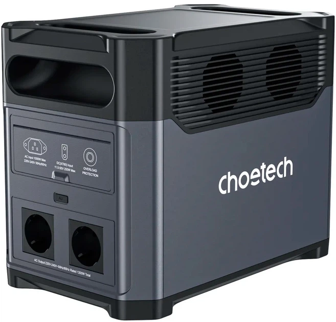 Зарядная станция Choetech / 1200 Вт / 1024 Вт⋅ч / LiFePO4 (BS061-BQB) - Фото 2 Зарядная станция Choetech / 1200 Вт / 1024 Вт⋅ч / LiFePO4 (BS061-BQB) - изображение 2
