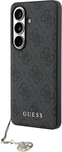 Etui plecki Guess 4G Classic Logo Charm MagSafe do Samsung Galaxy S26 Black (3666339613969) - obraz 2