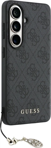 Etui plecki Guess 4G Classic Logo Charm MagSafe do Samsung Galaxy S26 Black (3666339613969) - obraz 3