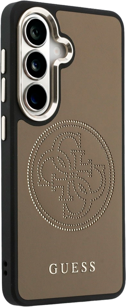 Etui Guess Perforated Logo MagSafe do Samsung Galaxy S26 Brown (3666339613099) - obraz 4