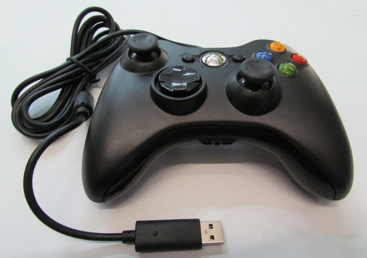 Ігровий провідний контролер для консолі Xbox 360 джойстик для ікс бокс геймпад чорний USB controller - Фото 4 Ігровий провідний контролер для консолі Xbox 360 джойстик для ікс бокс геймпад чорний USB controller - зображення 4