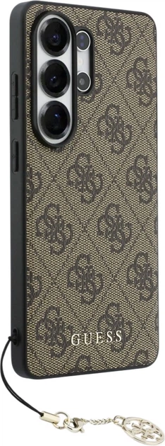 Etui plecki Guess 4G Classic Logo Charm MagSafe do Samsung Galaxy S26 Ultra Brown (3666339613990) - obraz 3