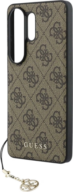 Etui plecki Guess 4G Classic Logo Charm MagSafe do Samsung Galaxy S26 Ultra Brown (3666339613990) - obraz 5