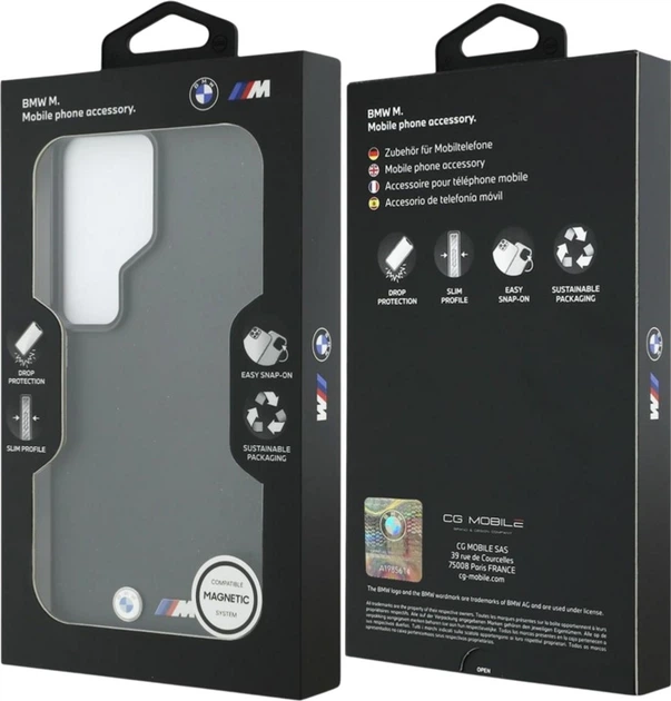 Etui BMW M Metal Logo do Samsung Galaxy S26 Ultra Black (BMHMS26L25PFWKCKK) - obraz 8