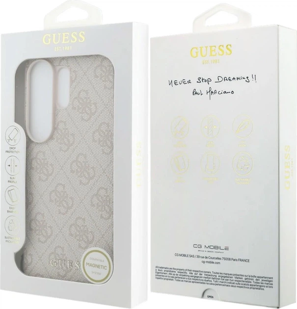 Etui plecki Guess 4G Classic Logo Charm MagSafe do Samsung Galaxy S26 Ultra Pink (3666339614010) - obraz 7