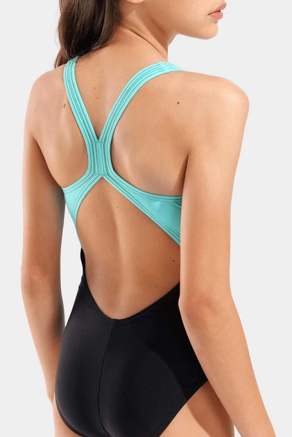 Купальник для дівчаток Arena PAINTING SWIMSUIT V BACK 010744-580 14 164 см Чорний - зображення 4
