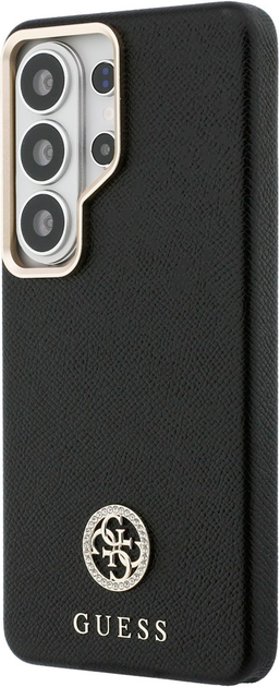 Etui Guess Rhinestone Round Logo MagSafe do Samsung Galaxy S26 Ultra Black (3666339613419) - obraz 2