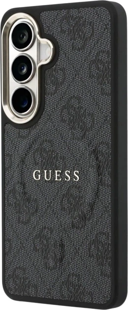 Etui plecki Guess 4G Embossed Ring MagSafe do Samsung Galaxy S26 Black (3666339613150) - obraz 2