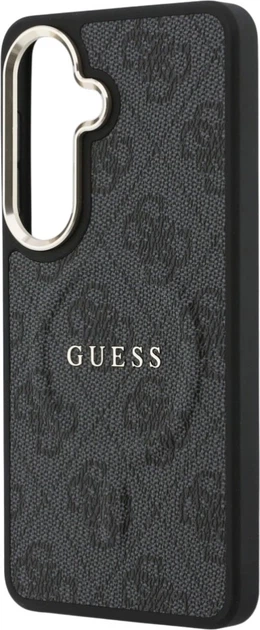Etui plecki Guess 4G Embossed Ring MagSafe do Samsung Galaxy S26 Black (3666339613150) - obraz 6