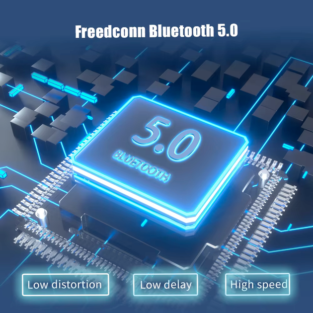 Bluetooth мотогарнітура FreedConn T-MAX PRO до 1500 м мотоінтерком FM водозахист - зображення 4
