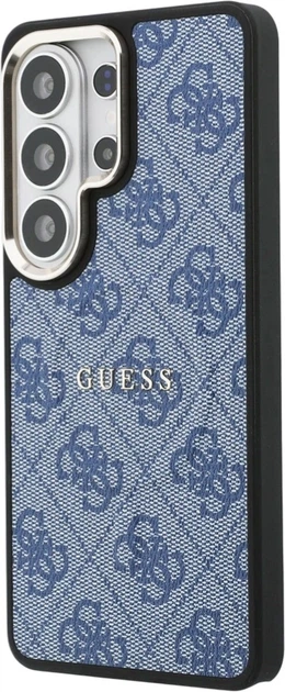 Etui plecki Guess 4G Embossed Ring MagSafe do Samsung Galaxy S26 Ultra Blue (3666339613235) - obraz 2