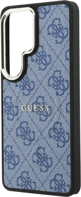 Etui plecki Guess 4G Embossed Ring MagSafe do Samsung Galaxy S26 Ultra Blue (3666339613235) - obraz 6