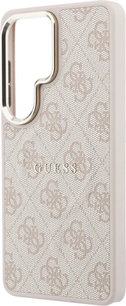 Etui plecki Guess 4G Embossed Ring MagSafe do Samsung Galaxy S26 Ultra Pink (3666339613266) - obraz 6