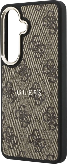 Панель Guess 4G Embossed Ring MagSafe для Samsung Galaxy S26 Plus Brown (3666339613198) - зображення 6