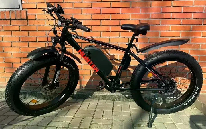Електровелосипед Corso HUNTER 26 дюймів (750W, 48V, 20Ah) Чорно-Червоний - зображення 3