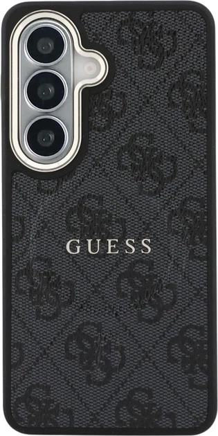 Etui plecki Guess 4G Embossed Ring MagSafe do Samsung Galaxy S26 Plus Black (3666339613167) - obraz 3