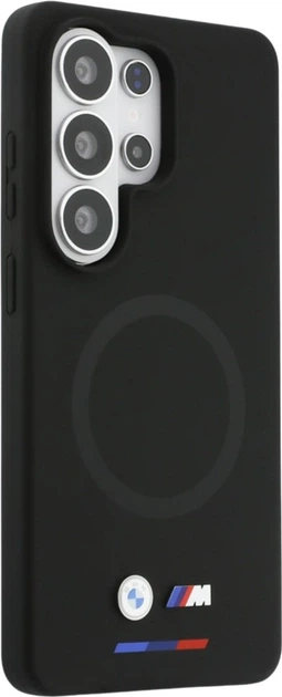 Etui BMW M Silicone MagSafe do Samsung Galaxy S26 Ultra Black (BMHMS26L25SITBOK) - obraz 4