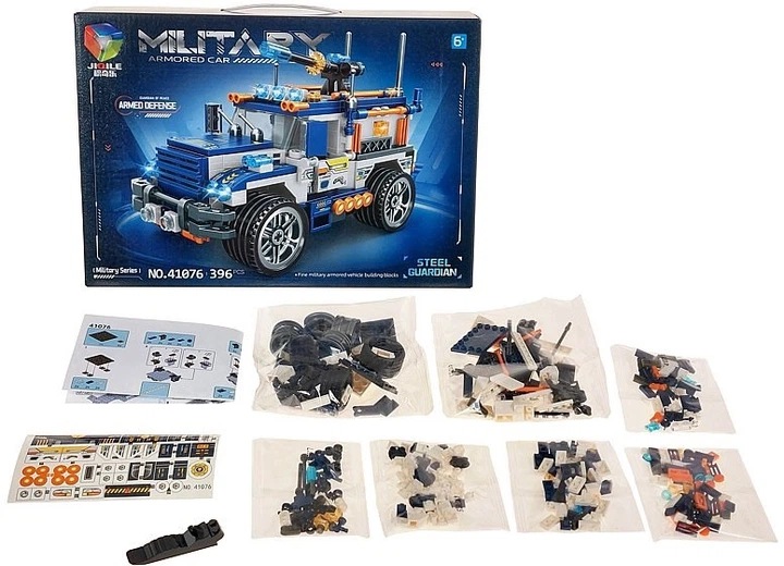 Klocki konstrukcyjne Adar Jeep militarny 396 elementów 30710 (5901271630710) - obraz 4